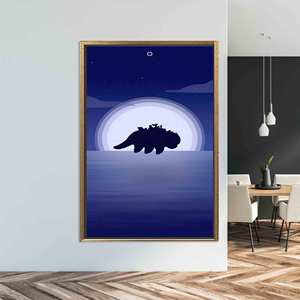 Décoration d'intérieur moderne, toile imprimée - Design élégant et artistique, toile encadrée dorée - Product Image 1