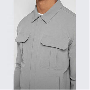 Conjuntos de ropa de abrigo para hombre, conjunto de chándal informal con logotipo personalizado, conjunto de dos piezas, conjunto de chándal cortavientos de carga de algodón y nailon - Product Image 1