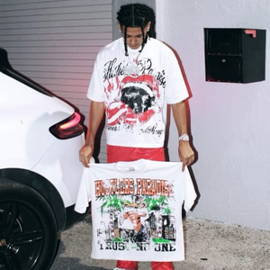 เสื้อยืดทรงบ็อกซี่ฟิต ผ้าเฟรนช์เทอร์รี่ สำหรับผู้ชาย เสื้อยืดสเวต 100% ผ้าริงสปัน 300 แกรม เสื้อยืดโอเวอร์ไซส์ ผ้าฝ้าย 100% - Product Image 1