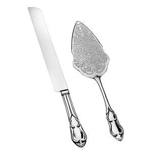 Ensemble de spatules à gâteau en acier inoxydable de style design avec poignée élégante pour un service de gâteau élégant - Product Image 2