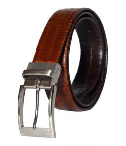 Direct usine prix économique ceinture de polo en cuir véritable argentin de haute qualité avec coutures fantaisie fournisseur vérifié Inde - Product Image 5