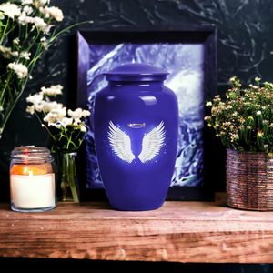 Angles Wings Urn <b>for</b> Adults <b>Ashes</b> Female & Male Burial Cremation Urns <b>for</b> Human <b>Ashes</b> Women & Men Funeral Custom SIze Urn - Product Image 3