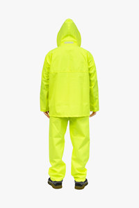 Conjunto de Chaqueta y Pantalones Reflectantes de Alta Visibilidad, Impermeables, para Trabajo, Uso Industrial y de Construcción en Exteriores, Suministro al por Mayor - Product Image 4