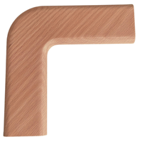 Ventes chaudes, raccord de main courante à 90 degrés, chêne rouge, caoutchouc écologique, pièces d'escalier durables pour une utilisation intérieure et extérieure, machine CNC personnalisée