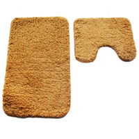 Tapis de toilette en microfibre 3 pièces ensemble tapis de bain gris violet de bonne qualité
