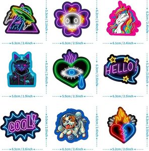 Neon chai nước dán bán buôn | tùy chỉnh dễ thương & mát dán | số lượng lớn chai nước nhãn cho bán lẻ & sự kiện - Product Image 2