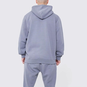 Mens Custom Winter Hooded Solid Jacket Heavy Cotton Tracksuit Casual Streetwear Hoodie <b>Jogger</b> Outfit Premium Quality - Product Image 2