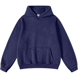 Sudadera con Capucha Estilo Desgastado, Lavado Ácido, Unisex, de Alta Calidad, Personalizable, Moderna, Cómoda, Bordada, para Invierno, Servicio OEM - Product Image 6