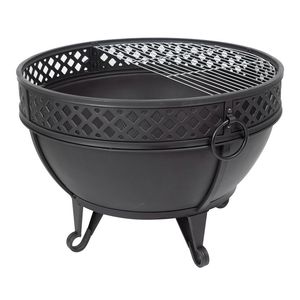 Foyer de patio en fer avec housse de pluie incluse et corps résistant à la chaleur parfaite pour une utilisation toute l'année - Product Image 5