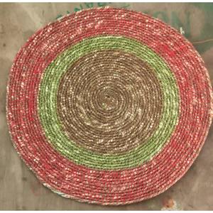 Tapis antidérapant résistant à la chaleur, tapis de table ronds tressés naturels pour la décoration de table, tapis de table en herbe de mer provenant d'un exportateur indien - Product Image 3