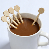 Agitateurs à café en bambou biodégradable lisses à bon prix, bâtonnets en bambou jetables pour café, lait, cocktail, thé