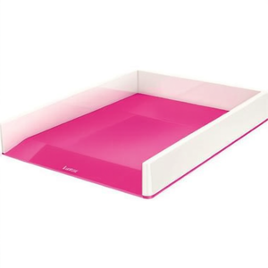 Bandeja para Documentos Leitz WOW Duo A4/C4 en Poliestireno Rosa/Blanco - Product Image 2