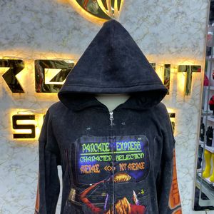 Nouveauté - Meilleur prix - Sweat à capuche zippé très demandé - Sweat à capuche en molleton 100% coton uni pour l'hiver - Unisexe - Product Image 3