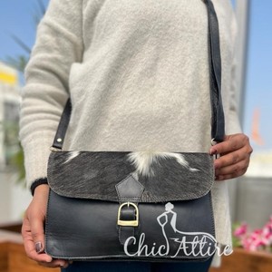 กระเป๋าหนังวัวแท้ใหม่กระเป๋าสะพายข้างสำหรับผู้หญิงสไตล์ตะวันตกกระเป๋าหนังวัวแบบสายสะพายกระเป๋าถือหนังแท้ - Product Image 1