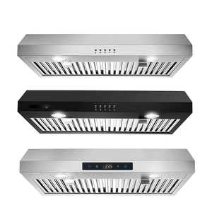 ฮูดด์ครัวแบบติดตั้งใต้ตู้ขนาด 30 นิ้ว 600 CFM พร้อมระบบระบายอากาศแบบ Black-Sliver LED รุ่นใหม่ - Product Image 1