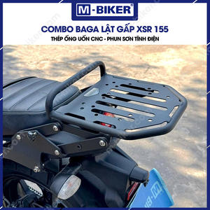 กระเป๋าท้ายรถมอเตอร์ไซค์ M-Biker XSR 155 แบบพับได้ ทำจากคาร์บอนไฟเบอร์และอะลูมิเนียม พร้อมแร็คสัมภาระ COMBO BAGA LT GP XSR 155 สำหรับดัดแปลง/อัพเกรด - Product Image 2