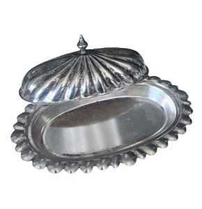 Essential Kitchenware Modern Stainless Steel Butter Dish Polished <b>Fridge</b> and Countertop Dinnerware Dishes & Plates - Product Image 5