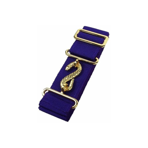 New Arrival Masonic Belt Extender Green Leather Made <b>Embroidery</b> Leather <b>Material</b> and Senior Warden Rank - Product Image 6