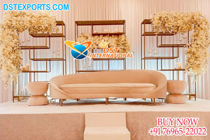 Mur de bougie de fond de nuit de réception de mariage somptueux mur de bougie en métal étincelant pour le mariage mur de bougie en métal de mariage chic - Product Image 6