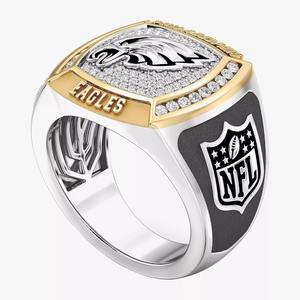 Anillo de Campeonato de los Philadelphia Eagles, Totalmente Personalizado, Clásico de Dos Tonos para Hombre, Personalizado para Escuela Secundaria o Universidad, Creado en Laboratorio - Product Image 3