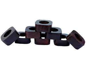 ผ้าเช็ดปากที่มีคุณภาพสูงแหวนผ้าเช็ดปากไม้กุหลาบใหม่สำหรับโรงแรมชุดโต๊ะตกแต่งด้วยงานฝีมือ HF - Product Image 5