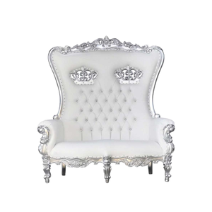 Chaise à dossier haut Chaise King Throne Chair Design de luxe Chaise trône à deux places pour restaurant et hôtel Produit de haute qualité - Product Image 6