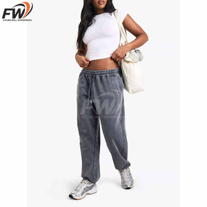 Pantalones Deportivos Rosas de Alta Calidad para Mujer, Transpirables, Informales, con Cintura Elástica Ajustable, Diseño Arrugado, Talla 3XL - Product Image 2