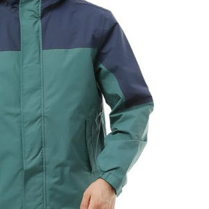 Chaqueta de lluvia con capucha personalizable para hombre decorada en diferentes colores con cierre de cremallera a la venta - Product Image 6