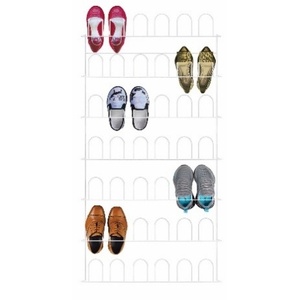 Puerta O Zapatera De Pared Para Closet De Aluminio Recubierto De Plstico Porta Zapatos Para 21 Pares Accesorio Over Door Rack - Product Image 3