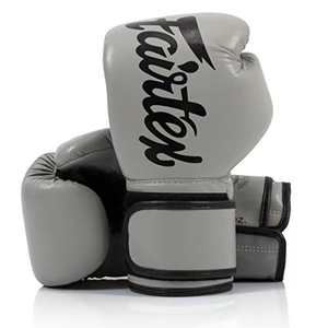 Gants de boxe de style Muay Thai Fairtex BGV19, best-sellers, en cuir, pour l'entraînement et les combats, avec fermeture à boucle et crochet - Product Image 1