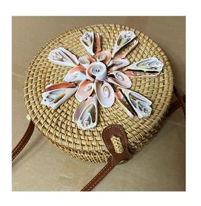 2024 grande capacité multicolore tissé rotin sac à main été sacs à main sacs de plage pour les femmes du Vietnam - Product Image 4