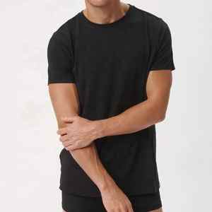 Crew Neck <b>Tshirt</b> for Men Bamboo Cotton Mens <b>Tshirts</b> <b>Summer</b> Men's T-shirt Organic Jersey <b>Tshirts</b> Custom Tee Shirt - Product Image 3