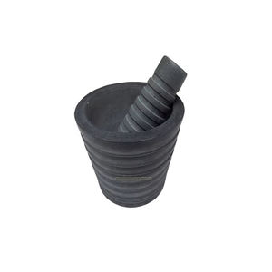 Mortier et pilon en stéatite de conception de bord de coupe ronde énorme vente ensemble de pilon de mortier de qualité supérieure pour la médecine épices herbes - Product Image 1