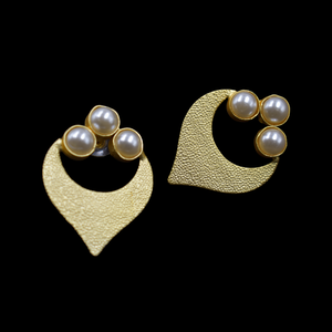 Pendiente de moda pendiente de moda Fabricante Proveedor 18K Chapado en oro Pendientes colgantes de piedra - Product Image 1