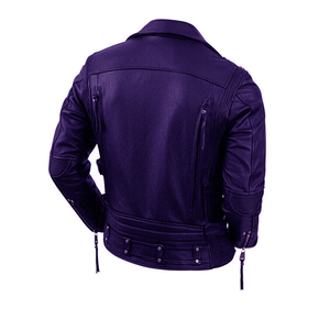 Veste EN CUIR DE VACHE VÉRITABLE POUR HOMME EN CUIR PREMIUM MOTO TOP MOTARD Veste EN CUIR pour Homme Noir Biker Slim Fit Cafe Racer Motorcycle - Product Image 6