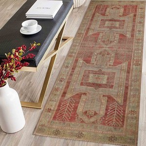 Alfombra Marrón con Estampado Navajo: Decolorada, Estilo Antiguo, Turca, para Oficina, Grande, para Damas de Honor, Alfombra Delgada No Tejida - Product Image 3