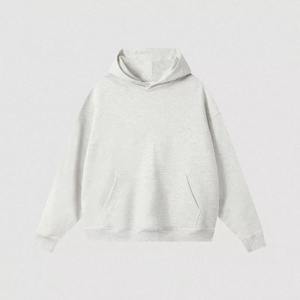 Ensemble de vêtements de sport pour femmes en coton tissé, couleur unie, style décontracté automne-hiver, toile Frency surdimensionnée 240 g/m², logo personnalisé - Product Image 3