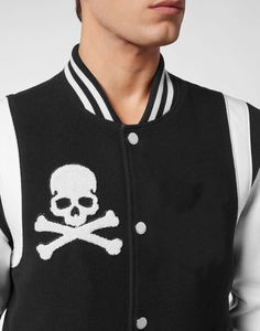 OEM personalizado High Street Oversize Letterman Varsity Jacket marca de moda de béisbol Varisty chaqueta en lona para el invierno - Product Image 3