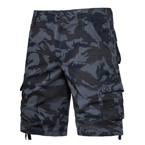 Pantalones cortos Cargo informales para hombre, pantalones cortos Cargo de algodón transpirable con múltiples bolsillos para verano, playa, deporte - Product Image 1