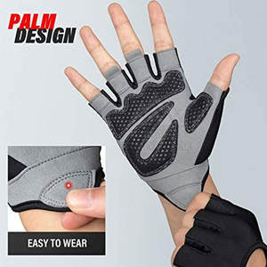 Gants d'haltérophilie durables disponibles pour entraînement Gants d'haltérophilie unisexes Gants d'entraînement de fitness pour entraînement de gymnastique - Product Image 3