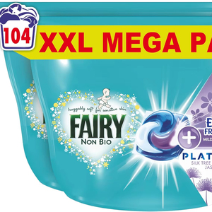 Cápsulas de detergente líquido Fairy Non Bio PODS, para piel sensible, 108 lavados (54x2) - Product Image 2