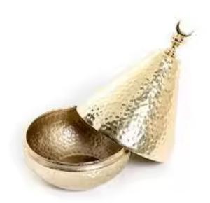 Plato para restaurantes, cuenco de latón Premium, cuenco decorativo de estilo contemporáneo con fecha, vajilla de boda, cuenco de frutas de Metal dorado - Product Image 6