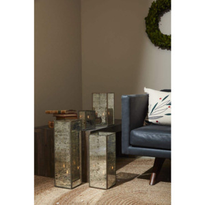 Soporte de luz de té Rectangular de cristal de mercurio de estilo nórdico, tarros de velas, formas variadas, tamaños hechos a mano, diseño personalizado para - Product Image 4