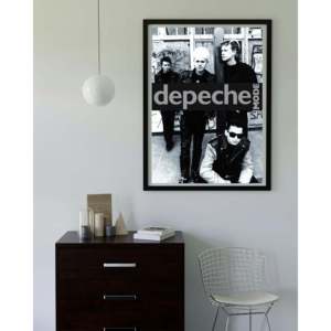 Modern Style Depeche Mode Band <b>Poster</b> Black <b>Frame</b> Paper Material for Wall Usage - Product Image 2