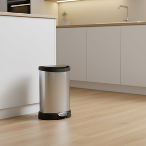 Contenedor de Basura Curver DECO de 15 Litros, Color Plateado, K169795KD88KK, para una Mejor Solución de Almacenamiento - Product Image 3