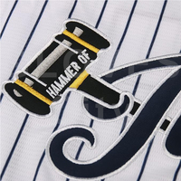 Camiseta de Béisbol Transpirable de Poliéster, Sublimada y Cosida, Estilo Retro de San Diego, Personalizable con Letras y Logotipo Frontal