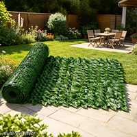 Panneau de clôture artificielle en Pothos, écran de haie en lierre vert, résistant aux UV, décoration murale en plastique pour jardin, balcon, terrasse