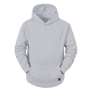 2024 otoño moda sudaderas con capucha de gran tamaño para hombres algodón polar con mangas largas y cordón ropa de invierno informal - Product Image 6
