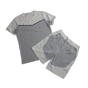 Custom Logo Vintage Ensemble <b>Short</b> <b>Men's</b> Crew Neck T-Shirt Jogging <b>Shorts</b> Two Piece Set Summer Breathable <b>Tracksuit</b> <b>Men</b> Sets - Product Image 5