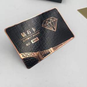 Promotional Corporate Gift Card Custom Made Luxury Metal Business Cards with Embossed Gold Logo